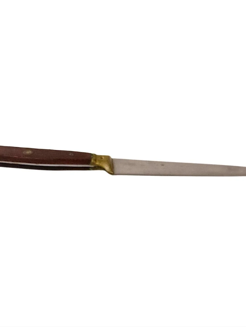 Antoine Jonquet France Paring Knife Full Tang Brass Stainless Steel Vintage